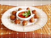 Mini Fleischbällchen am Spieß mit scharfer Tomatensauce - Rezept - Bild Nr. 2110