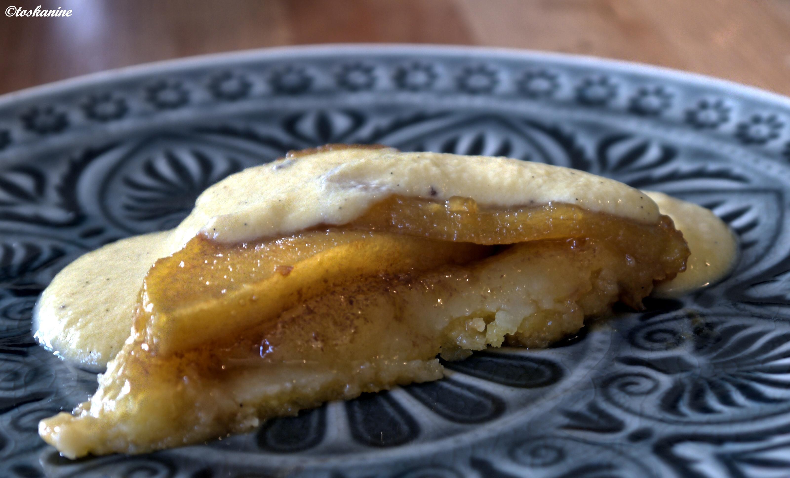 Bilder für Tarte Tatin mit Vanillesoße - Rezept