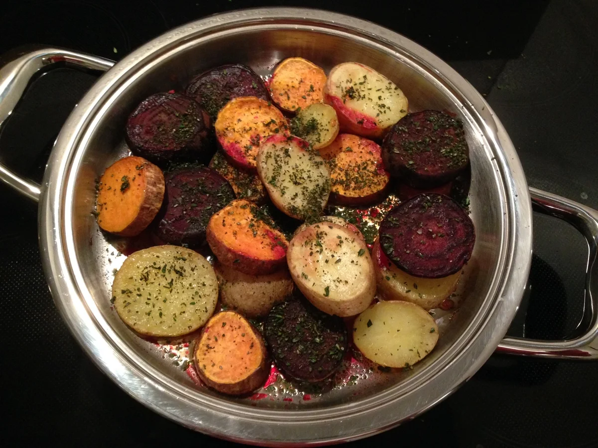 Rezept: Ofengemüse mit Sauerrahm-Dip Bild Nr. 2163 Ofengemüse mit Sauerrahm-Dip - Rezept - Bild Nr. 2163