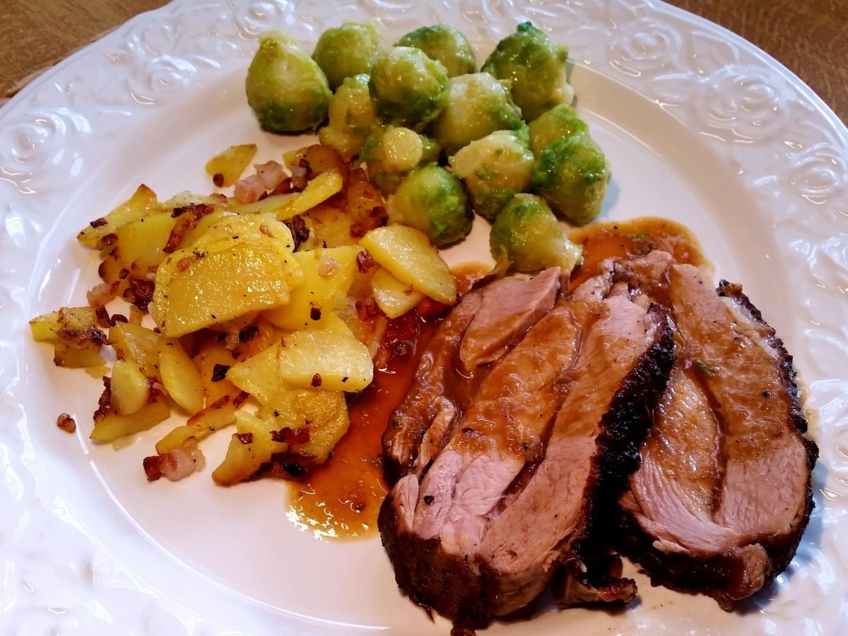 Putenbraten, sehr saftig, einfach