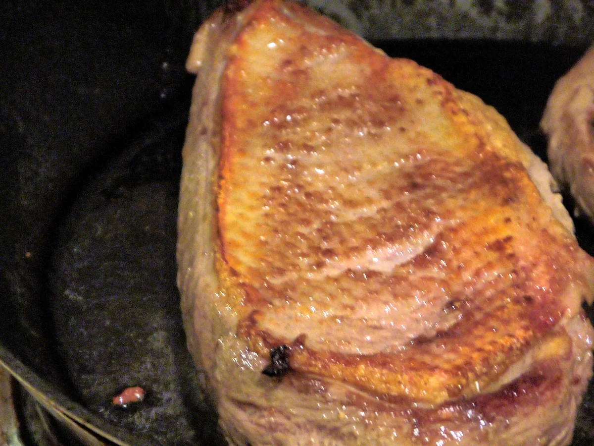 Entenbrust mit Apfel-Ebly (Weichweizen) - Rezept - Bild Nr. 2168