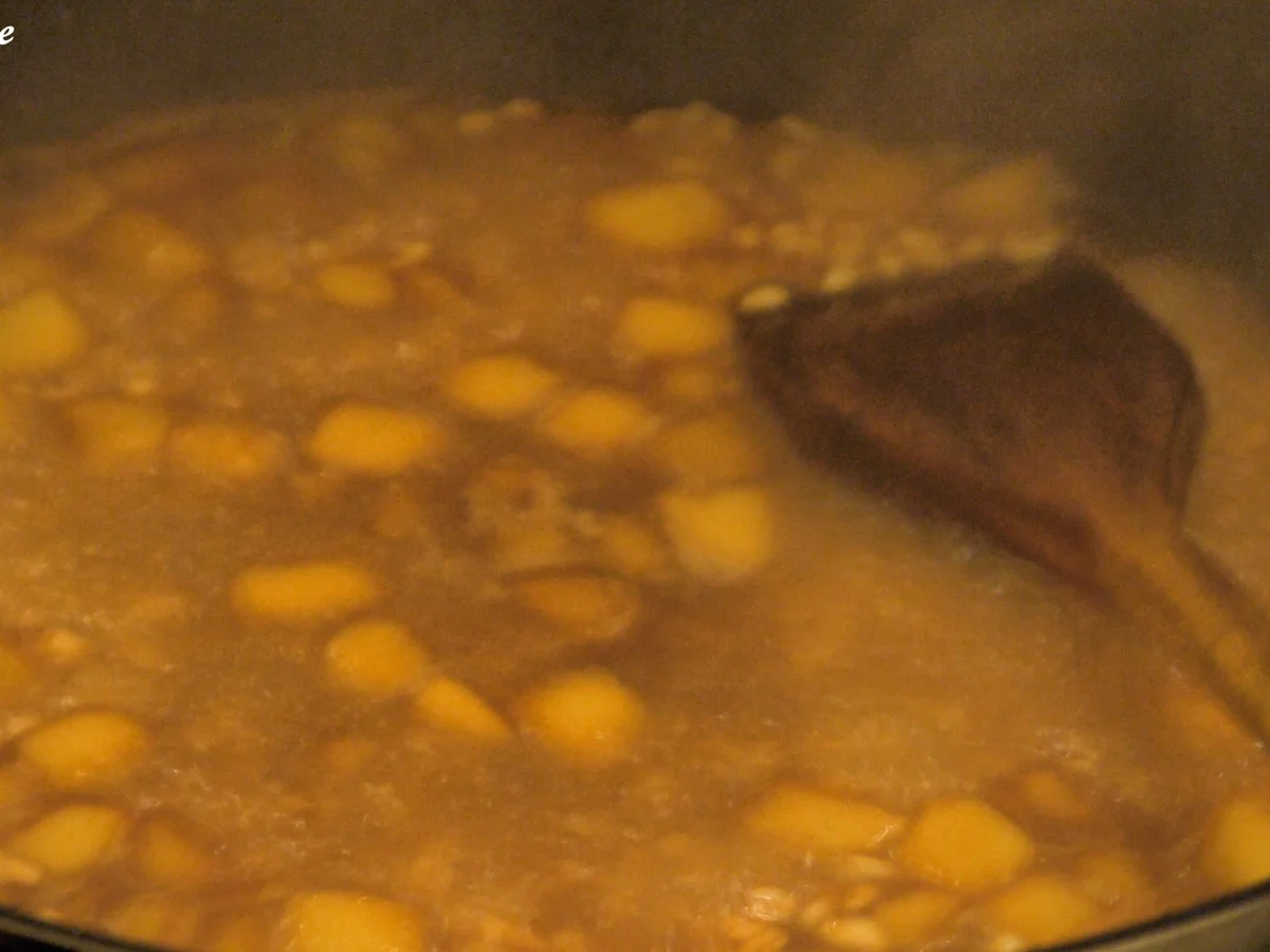 Entenbrust mit Apfel-Ebly (Weichweizen) - Rezept - Bild Nr. 2172