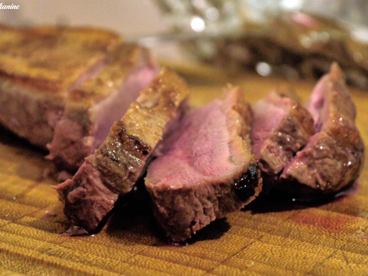 Entenbrust mit Apfel-Ebly (Weichweizen) - Rezept - Bild Nr. 2173