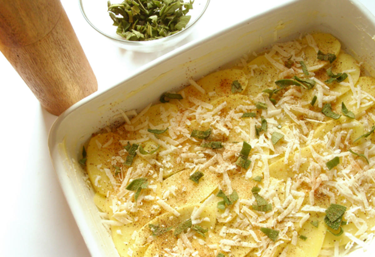 Kartoffel-Gratin mit Grana Padano und Salbei - Rezept - Bild Nr. 2177