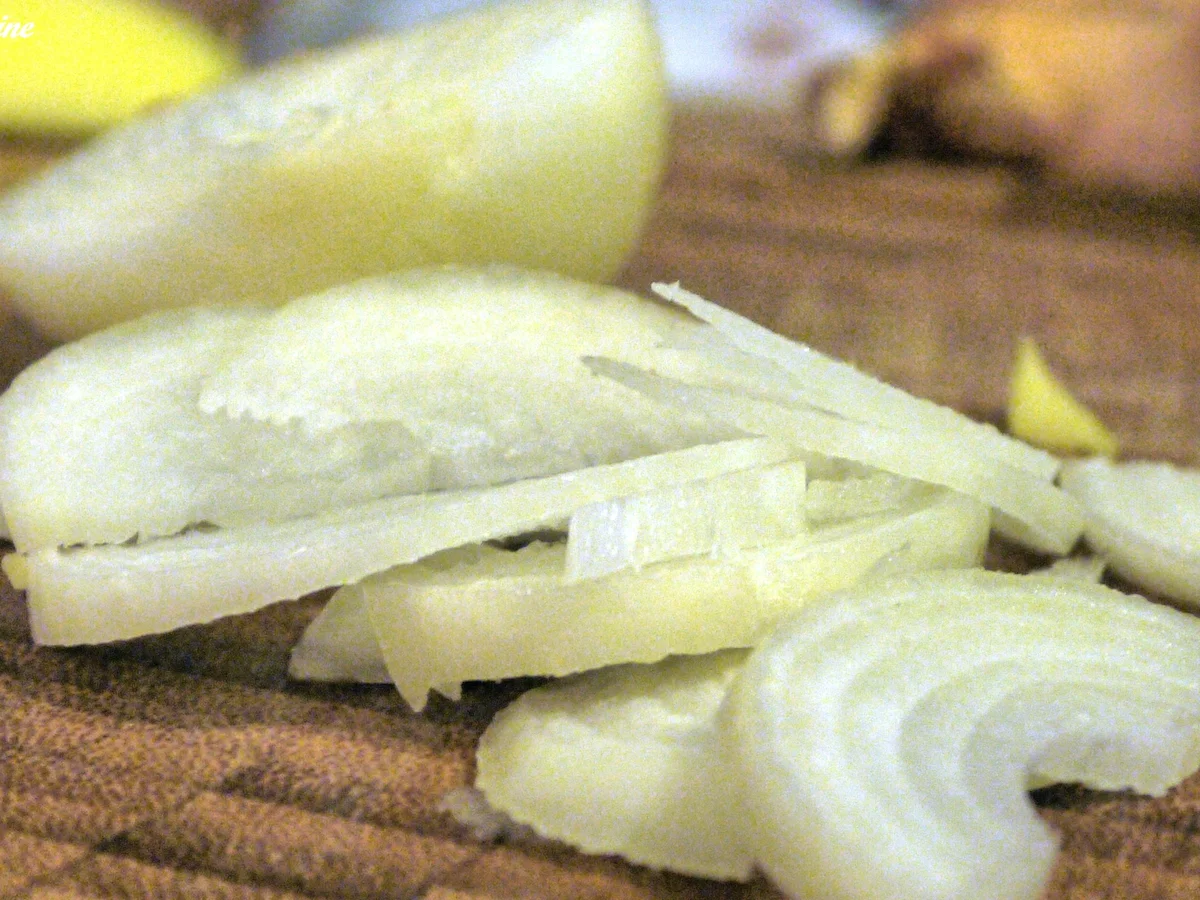 Apfelbouletten mit Zwiebeln und Kartoffelstampf - Rezept - Bild Nr. 2173