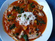 Geschmortes Hähnchen indische Art - Rezept - Bild Nr. 2186
