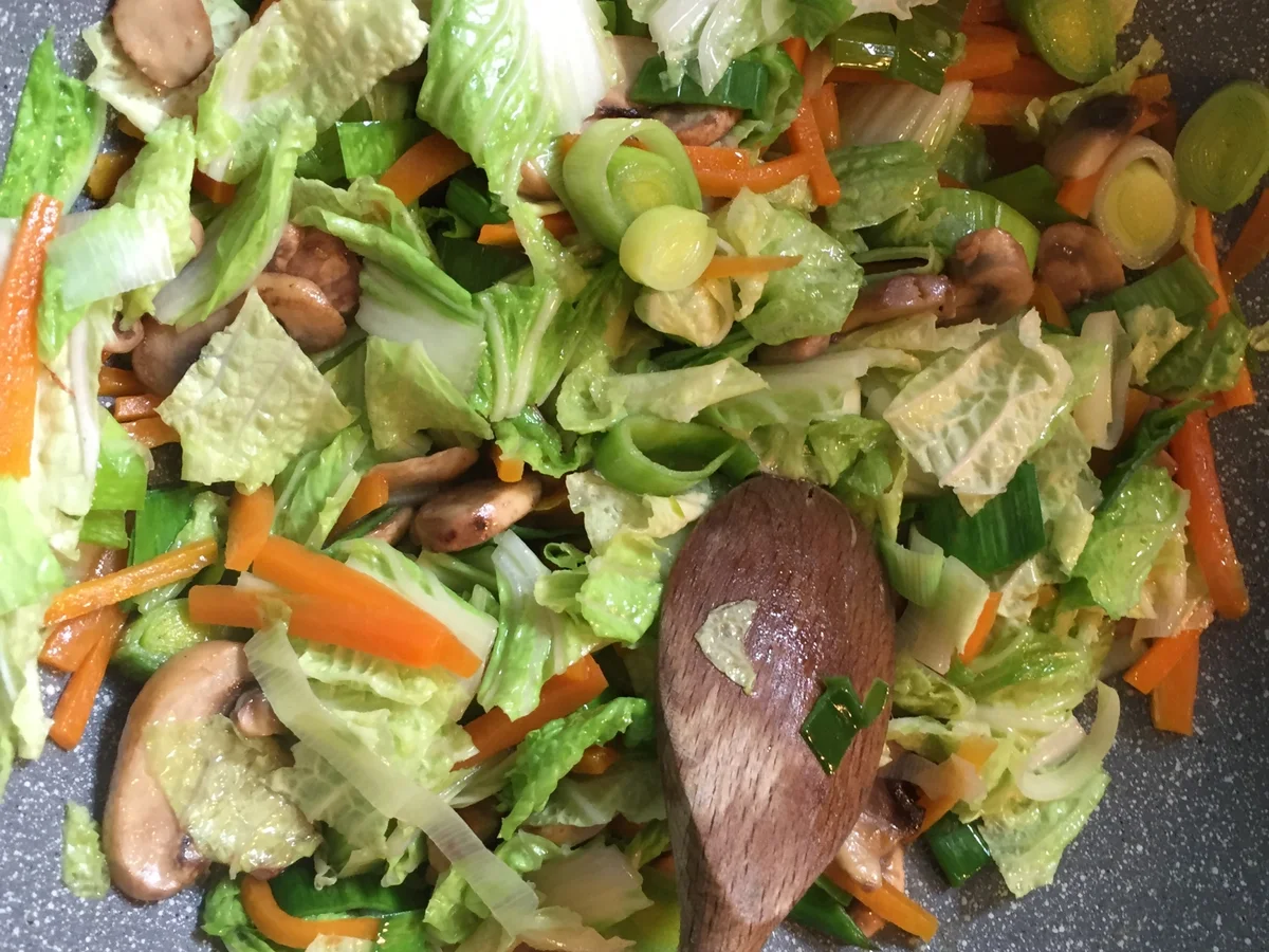 Asiatisches Gemüse mit Reis - Rezept - Bild Nr. 2187