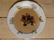 Steinpilzcrèmesuppe mit Schwarzbrotcroûtons - Rezept - Bild Nr. 2185