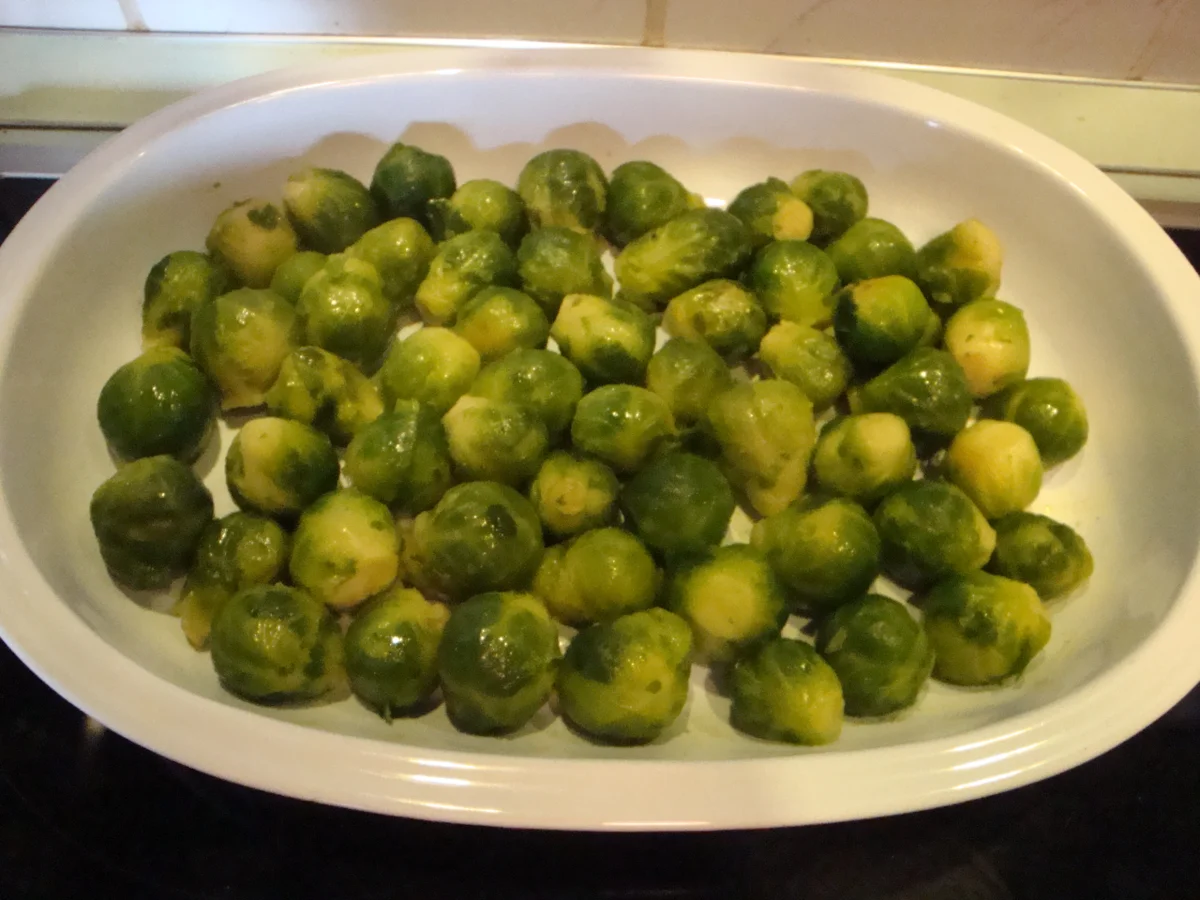 Rosenkohl mit Ziegenkäse und Kartoffelbrei - Rezept - Bild Nr. 2230