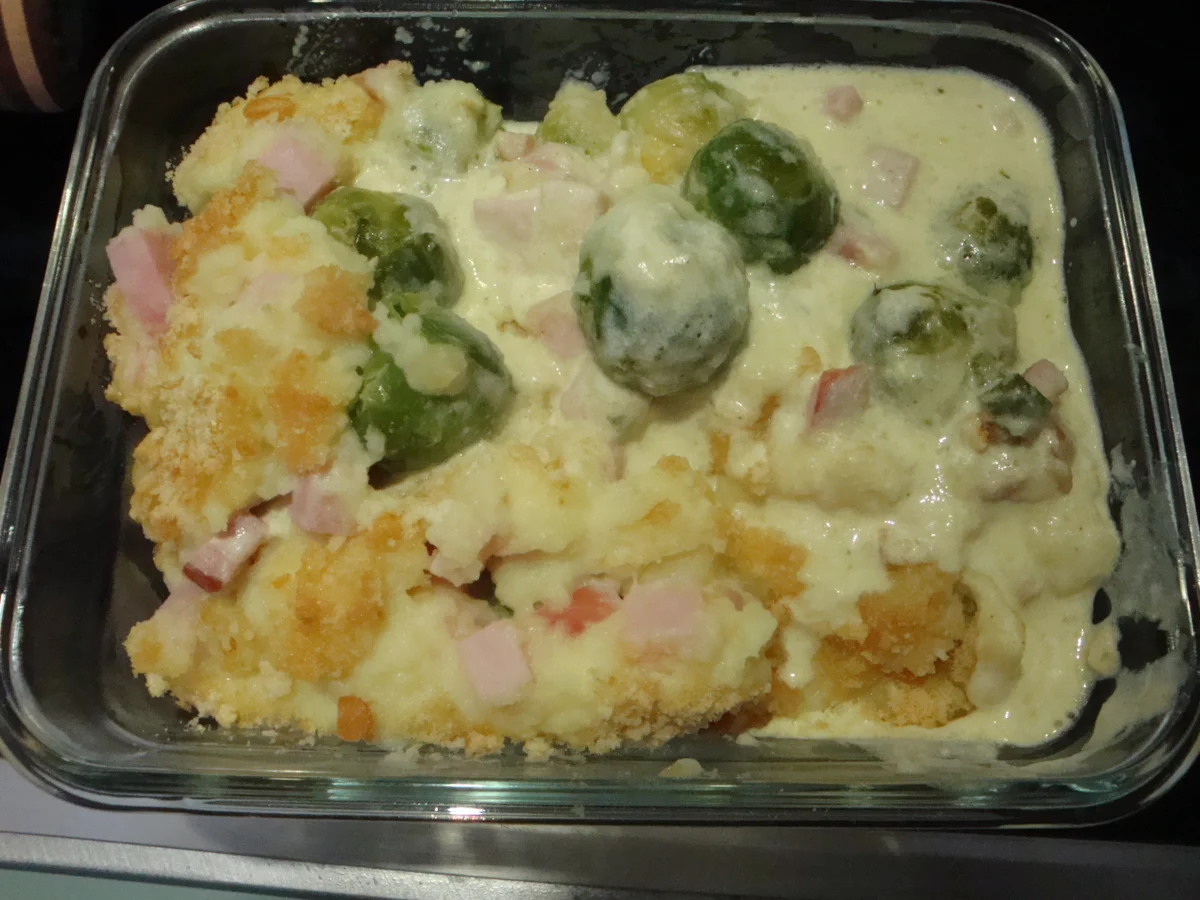 Rosenkohl mit Ziegenkäse und Kartoffelbrei - Rezept - Bild Nr. 2237