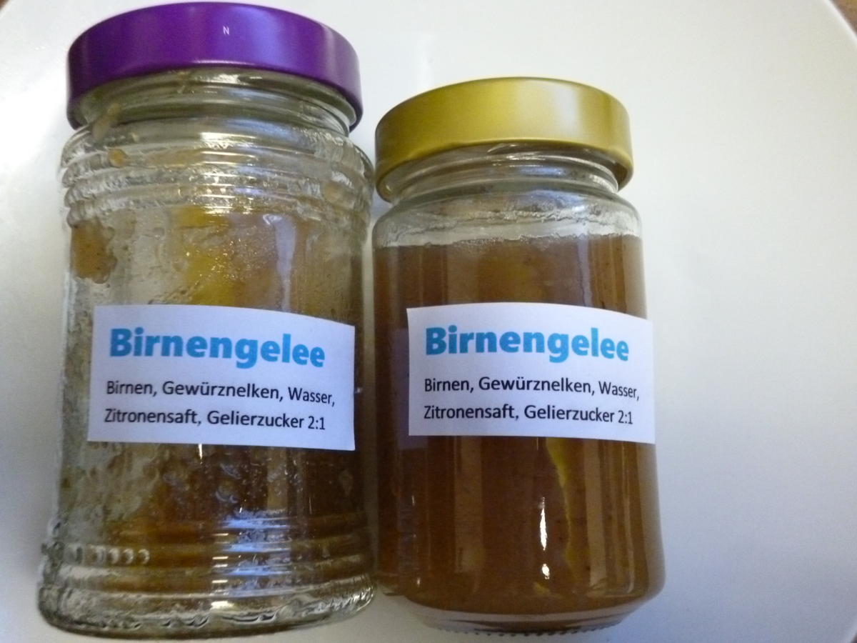 Birnengelee Marmelade / Gelee einkochen - Rezept mit Bild - kochbar.de