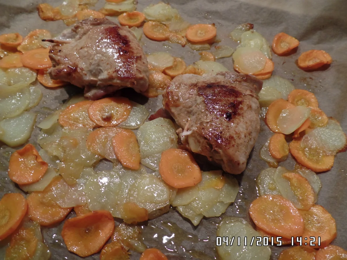 Käseschnitzel mit Möhren-Kartoffeln - Rezept - Bild Nr. 2238