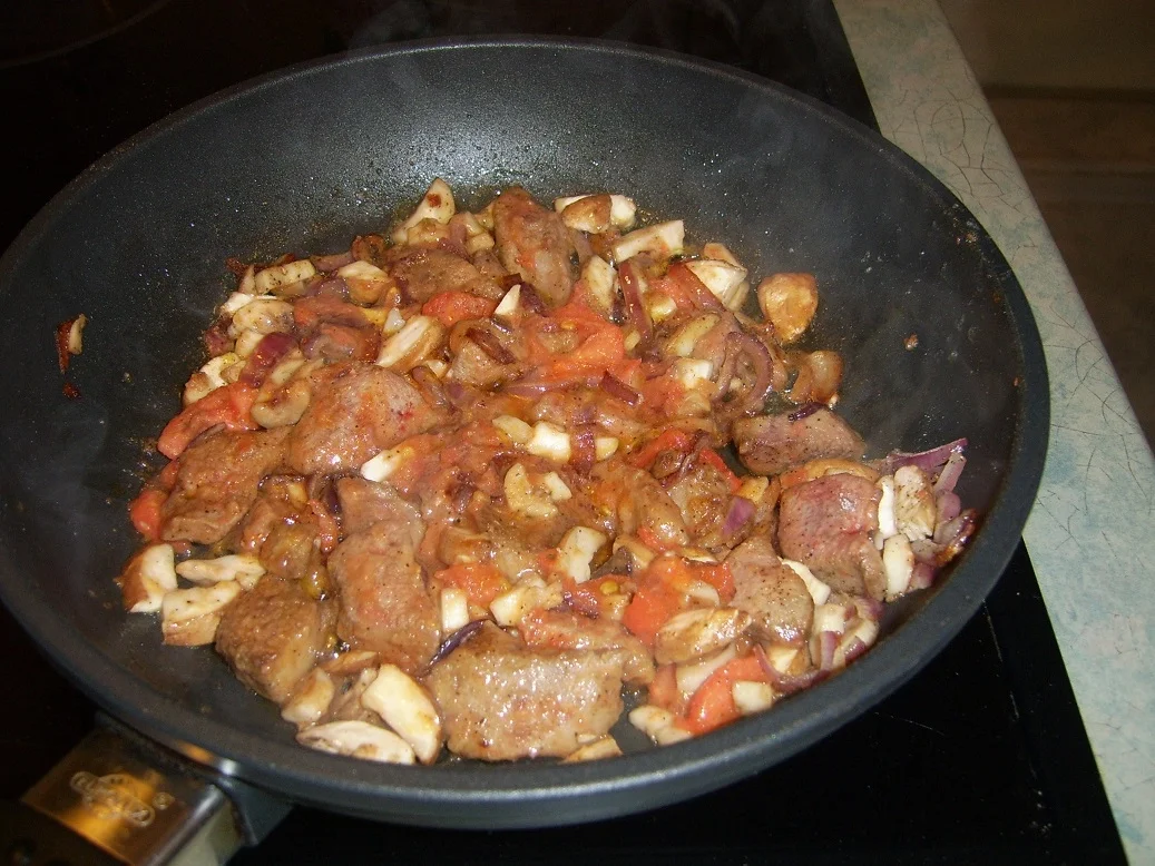 Schweineleber im Milchbad an Champignons - Rezept - Bild Nr. 2292