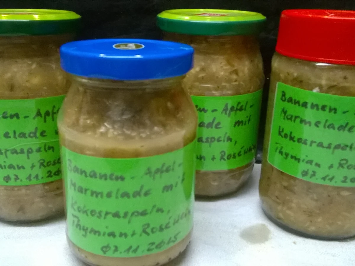 Bananen-Apfel-Marmelade - Rezept - Bild Nr. 2288