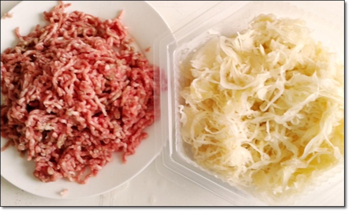 Deftiger Sauerkraut Hackfleisch Eintopf Mit Wurstschnecke Rezept