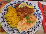 Rezept: Schollenfilet mit Sellerienudeln und Paprika-Kartoffelstampf Bild Nr. 2395 Schollenfilet mit Sellerienudeln und Paprika-Kartoffelstampf - Rezept - Bild Nr. 2395