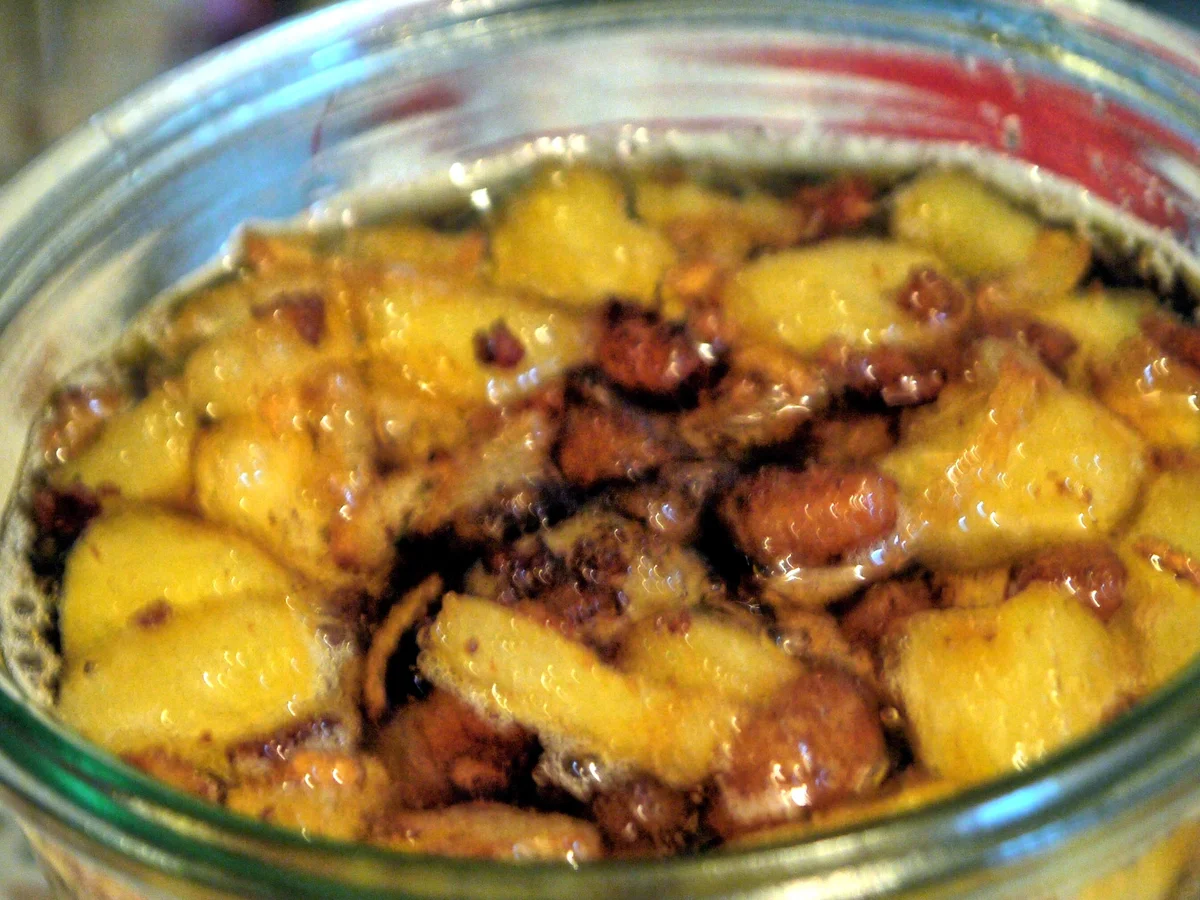 Apfel-Griebenschmalz mit Zwiebeln - Rezept - Bild Nr. 2419