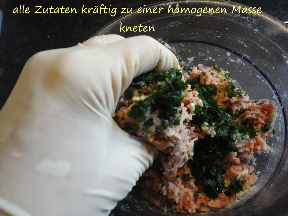 Fleischlaibchen auf Kichererbsenbasis - Rezept - Bild Nr. 2703