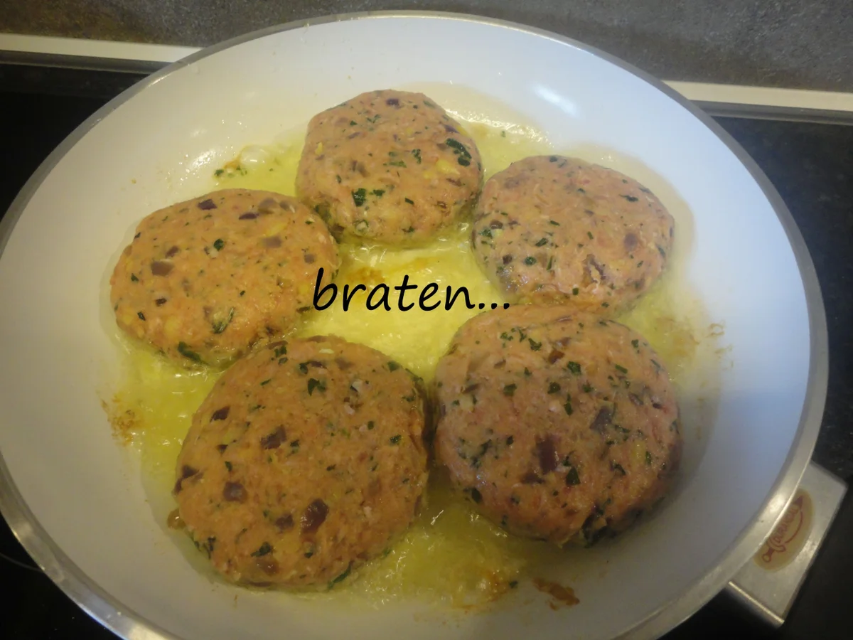 Fleischlaibchen auf Kichererbsenbasis - Rezept - Bild Nr. 2706