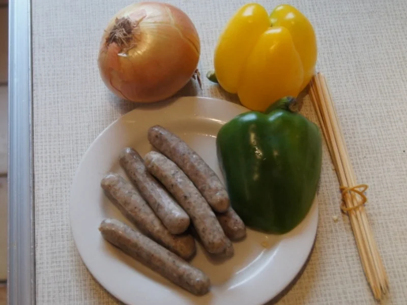 Rezept: Würstchen-Gemüse-Schaschlik Bild Nr. 2414 Würstchen-Gemüse-Schaschlik - Rezept - Bild Nr. 2414