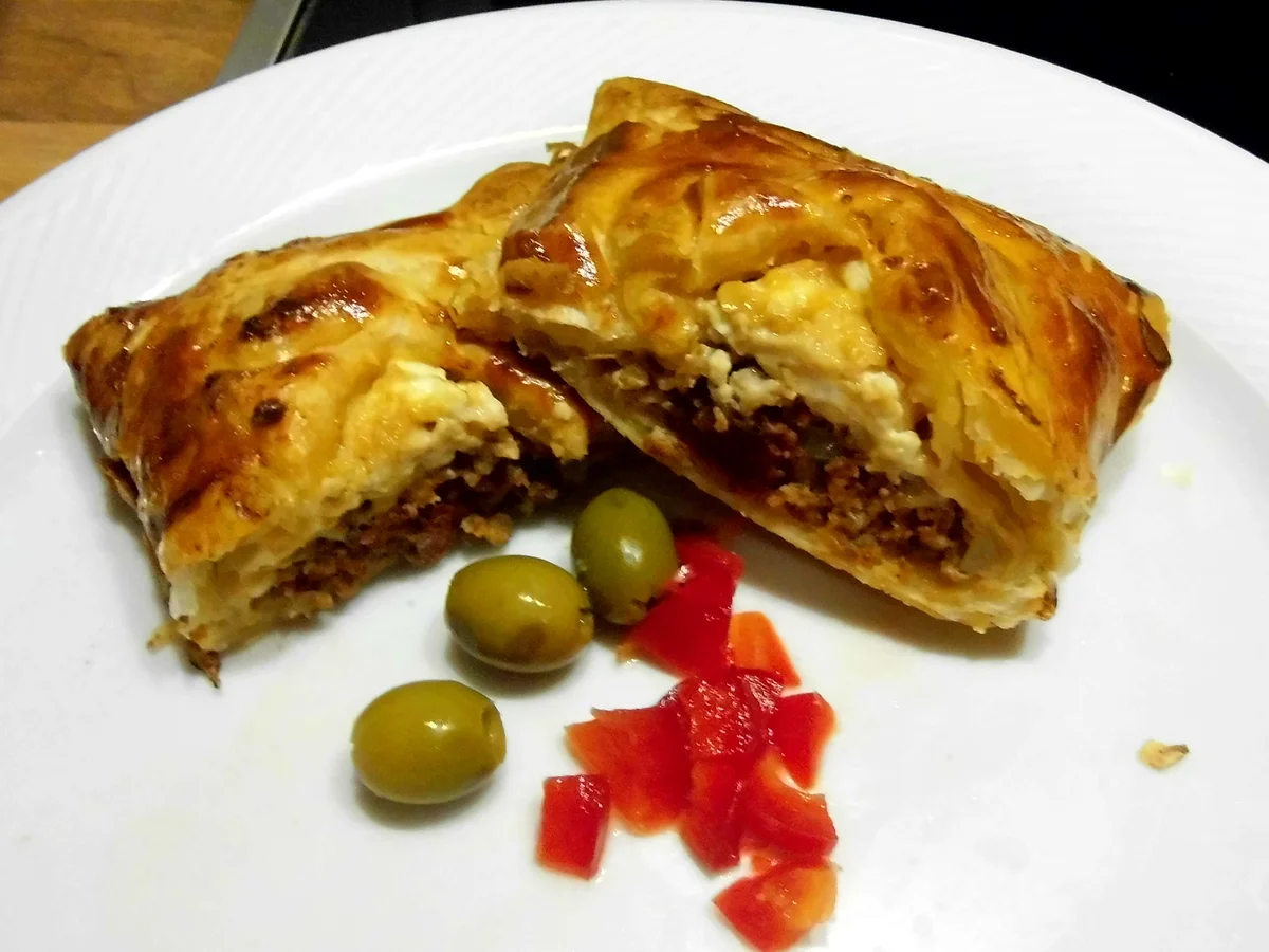 blätterteigtaschen mediteran gefüllt - Rezept - Bild Nr. 2426