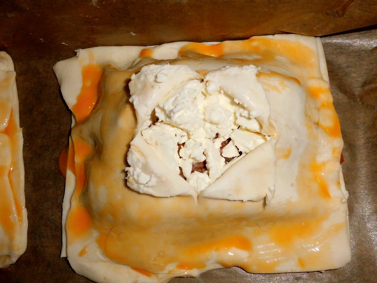 blätterteigtaschen mediteran gefüllt - Rezept - Bild Nr. 2437