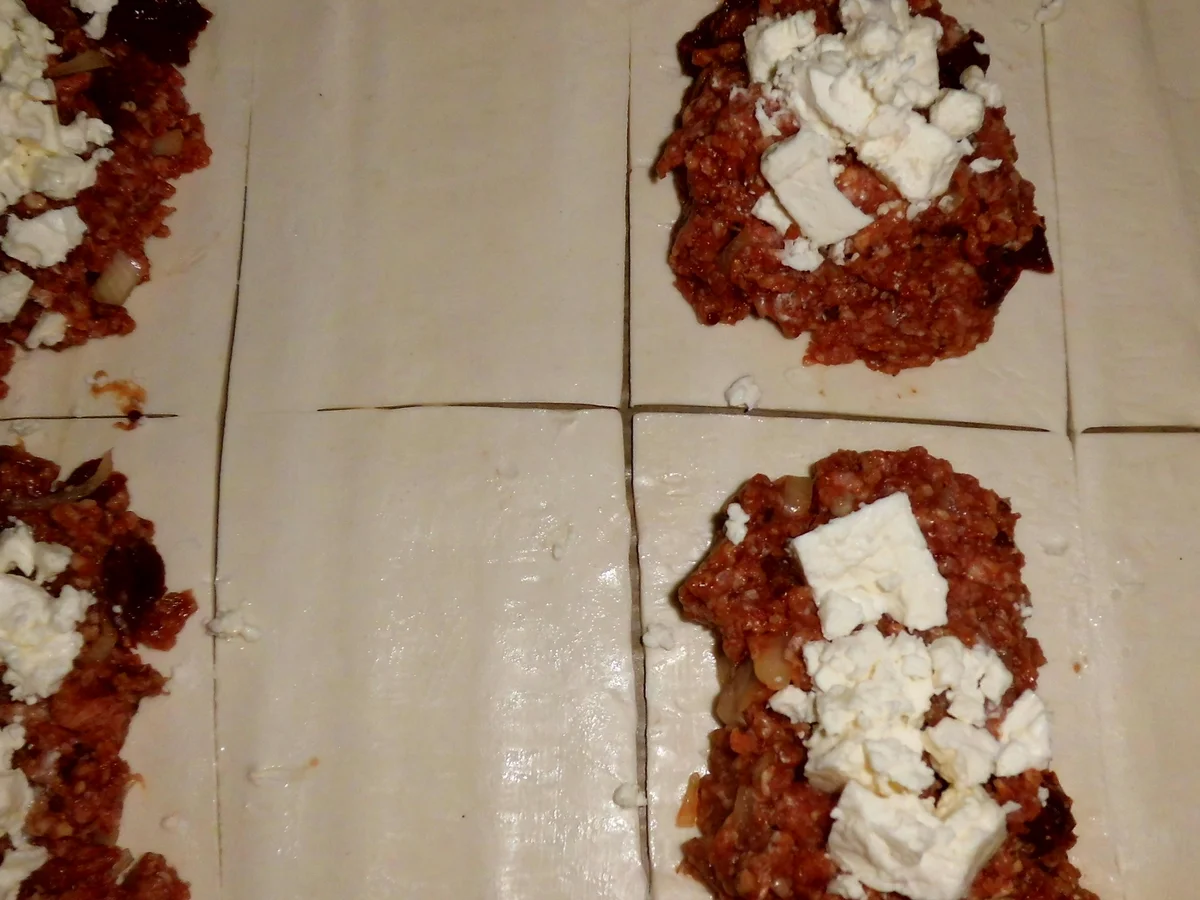 blätterteigtaschen mediteran gefüllt - Rezept - Bild Nr. 2440