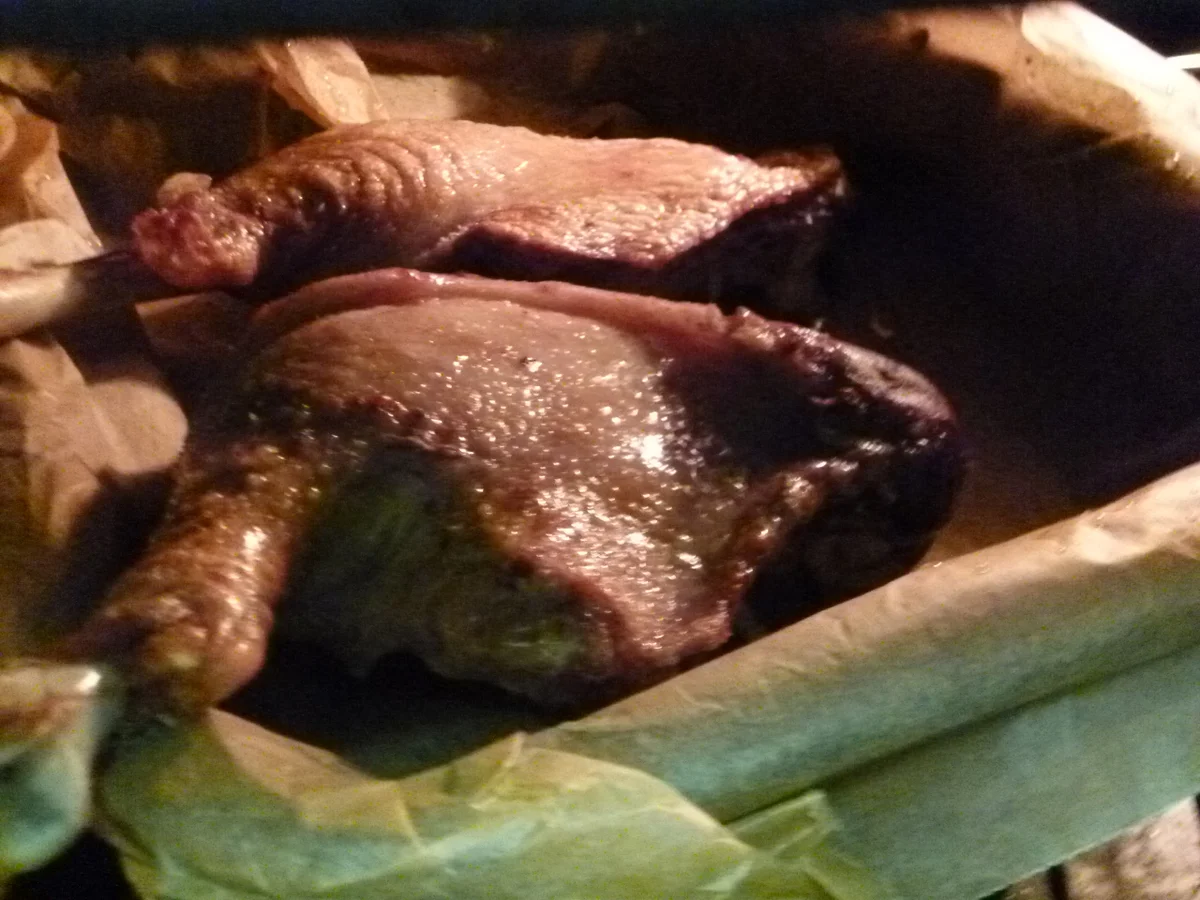 Rezept: Gänseschmalz mit Grieben, Zwiebel, Sellerie und Bratapfel Bild Nr. 2779 Gänseschmalz mit Grieben, Zwiebel, Sellerie und Bratapfel - Rezept - Bild Nr. 2779