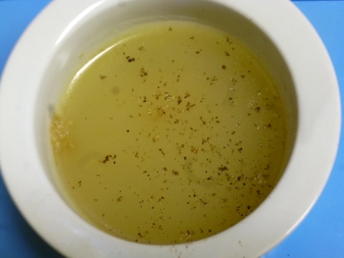 Rezept: Gänseschmalz mit Grieben, Zwiebel, Sellerie und Bratapfel Bild Nr. 2786 Gänseschmalz mit Grieben, Zwiebel, Sellerie und Bratapfel - Rezept - Bild Nr. 2786