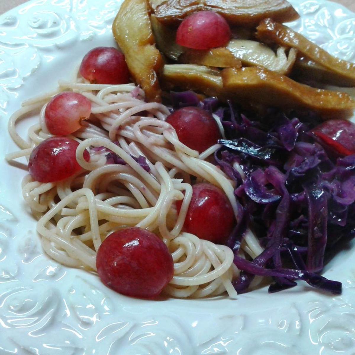 Rotkohlpasta zu Seitanente - Rezept - Bild Nr. 2475