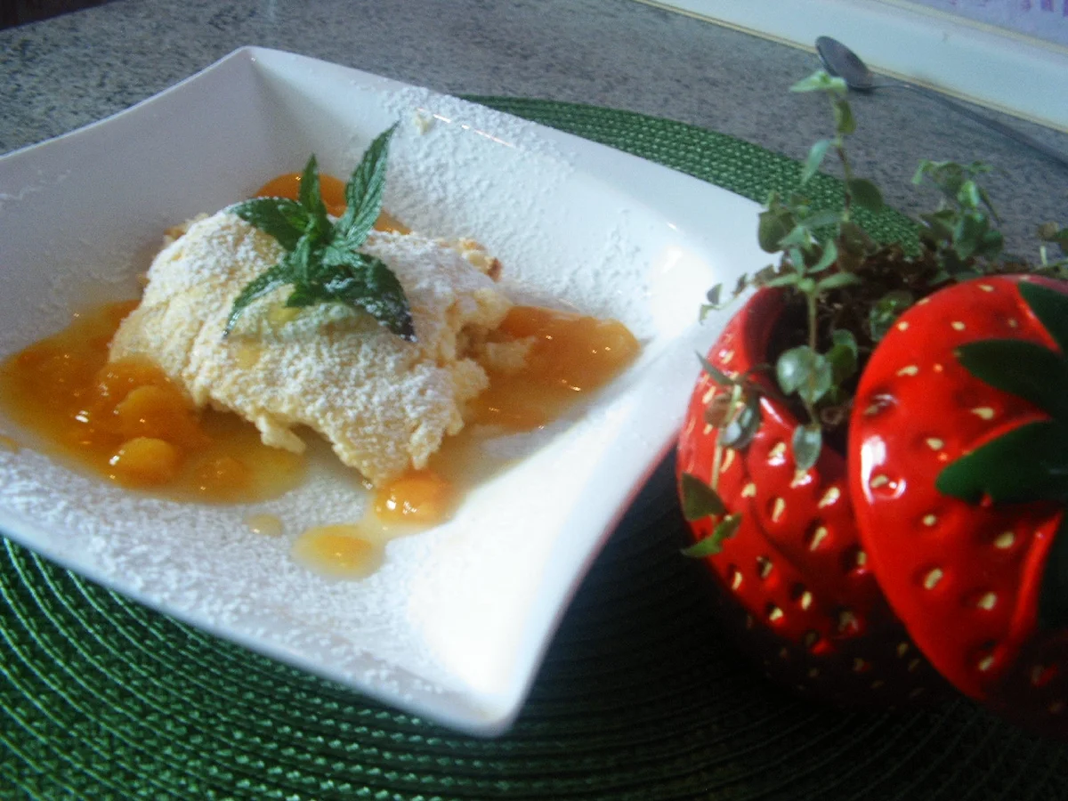 Rezept: Quarkauflauf mit Aprikosenkompott Bild Nr. 2492 Quarkauflauf mit Aprikosenkompott - Rezept - Bild Nr. 2492