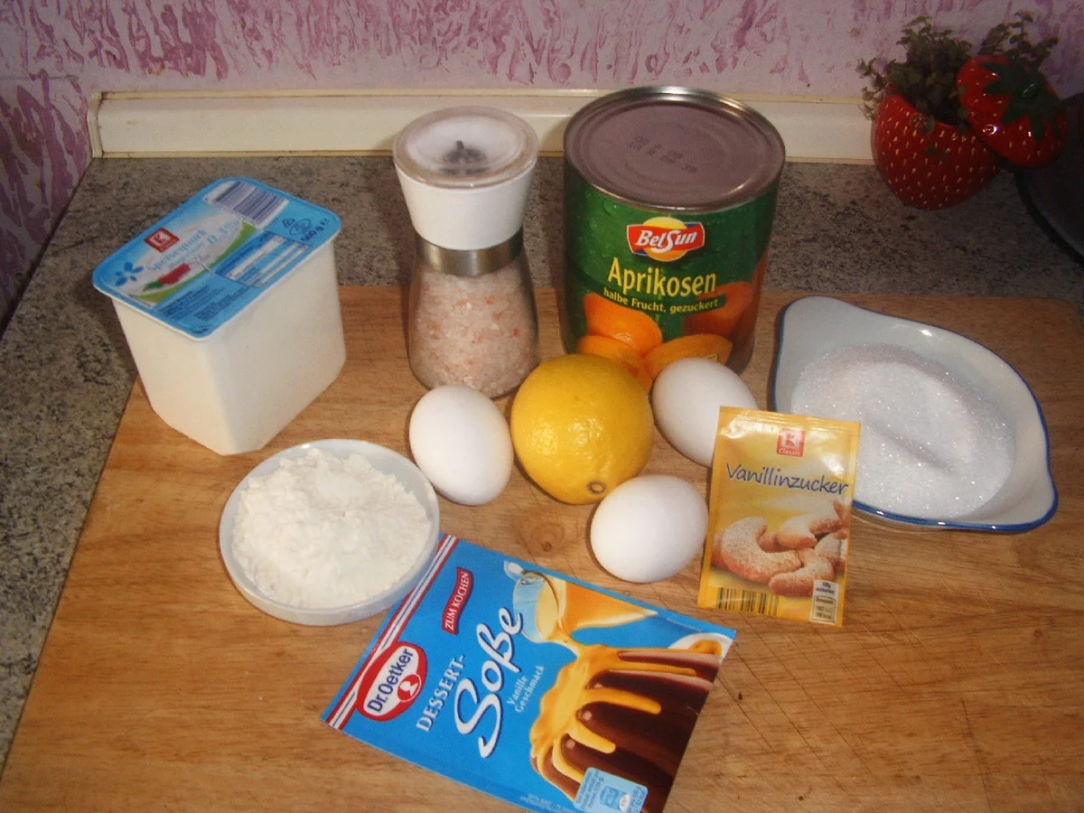 Rezept: Quarkauflauf mit Aprikosenkompott Bild Nr. 2493 Quarkauflauf mit Aprikosenkompott - Rezept - Bild Nr. 2493