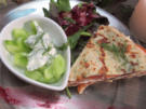 Lachstorte an kleinem Gurkensalat - Rezept - Bild Nr. 2491