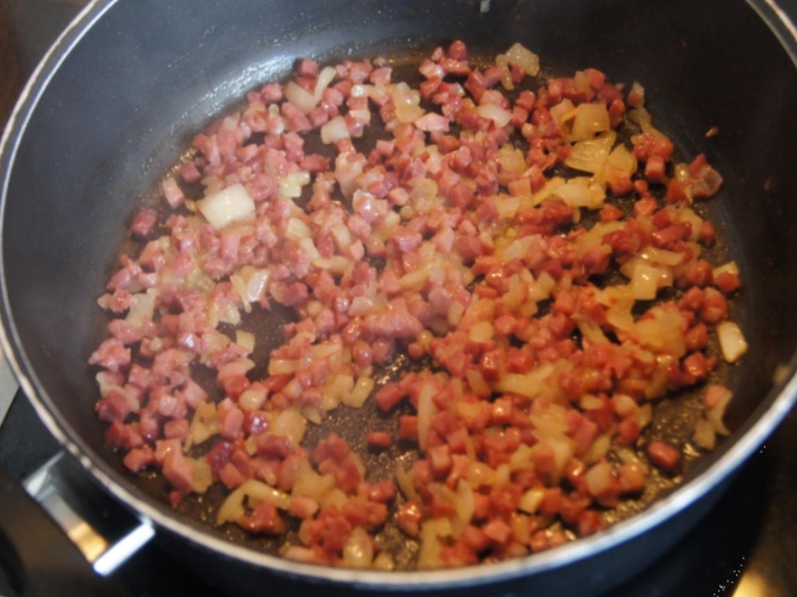 Schinken Semmelknödel mit Steinpilzragout - einfach - von MausVoh