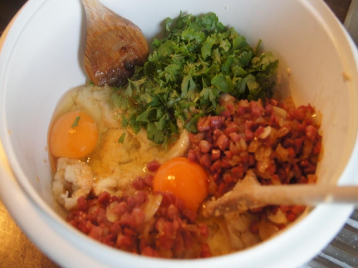 Schinken Semmelknödel mit Steinpilzragout - einfach - von MausVoh