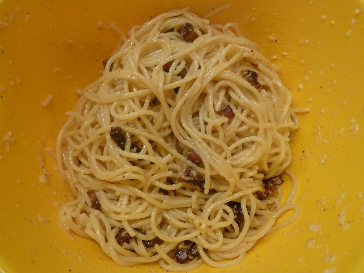 Spaghetti Carbonara ohne Sahne - Rezept - Bild Nr. 2493