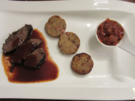 Geschmorte Ochsenbäckchen à la Andy, dazu marokkanische Zwiebeln und Schwarzbrotknödel - Rezept - Bild Nr. 2508