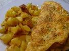 Omelett mit Rahmspitzkohl an Bratkartoffel - Rezept - Bild Nr. 2512