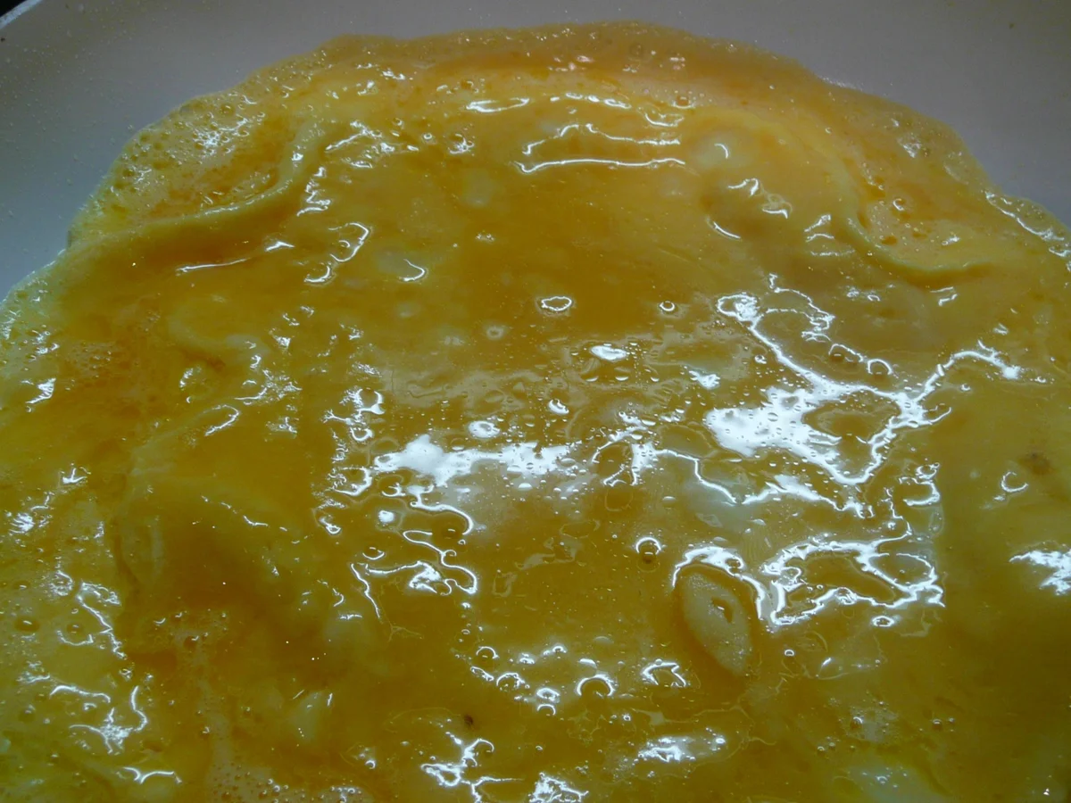 Omelett mit Rahmspitzkohl an Bratkartoffel - Rezept - Bild Nr. 2513