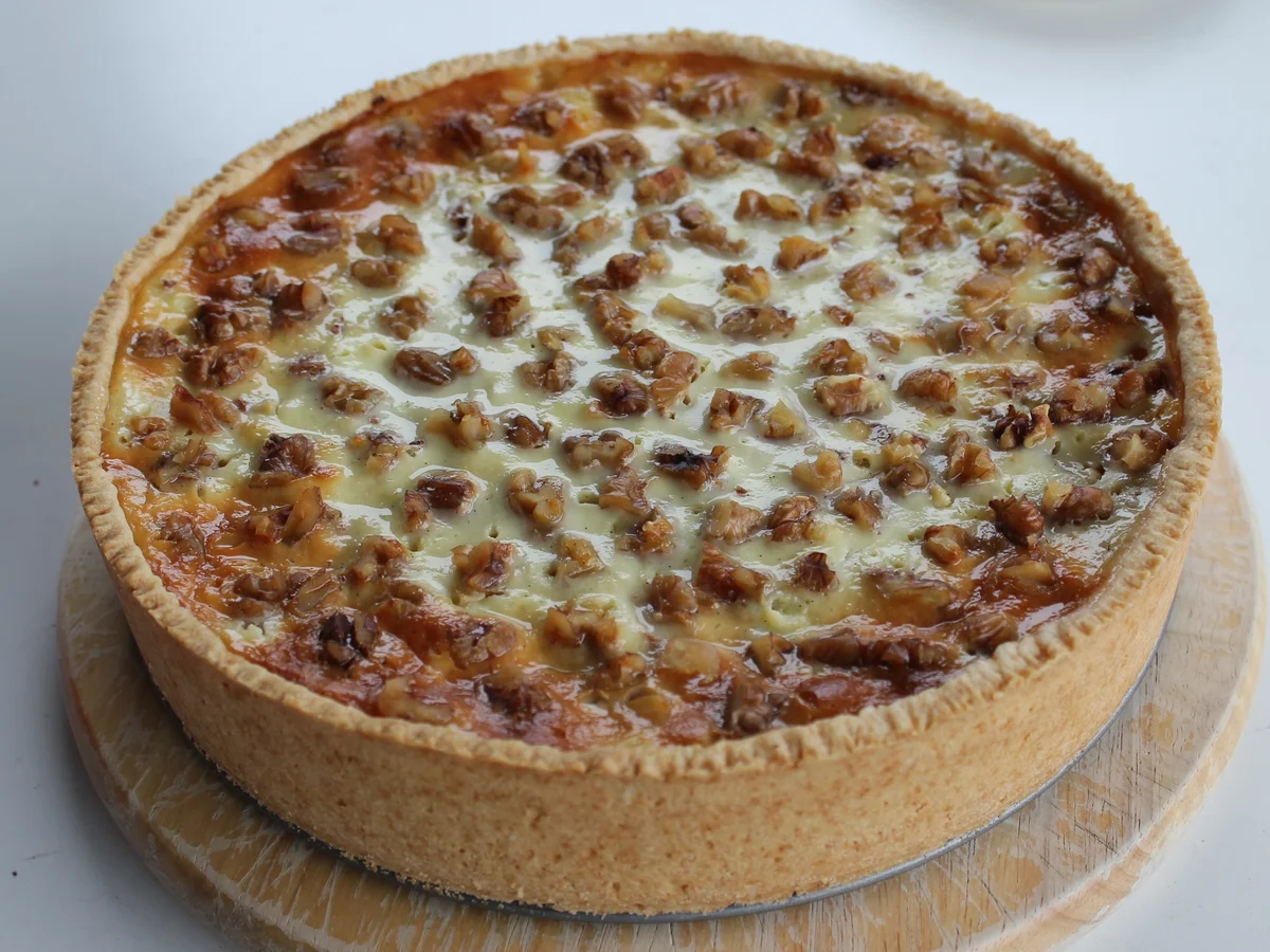 Apfel-Rahmkuchen mit Walnüssen - Rezept - Bild Nr. 2510