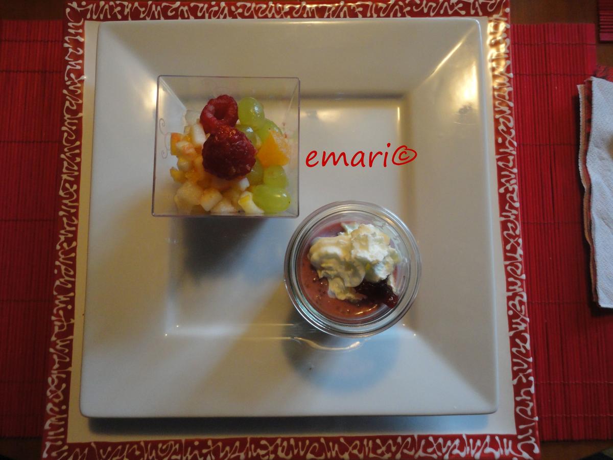 Cranberry Vanille Soja Dessert mit Chia Samen - Rezept - Bild Nr. 2835