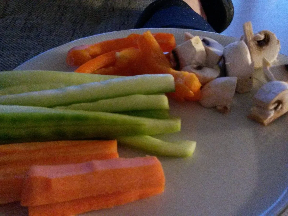 Magerquarkdip mit rohem Gemüse - Rezept - Bild Nr. 2634