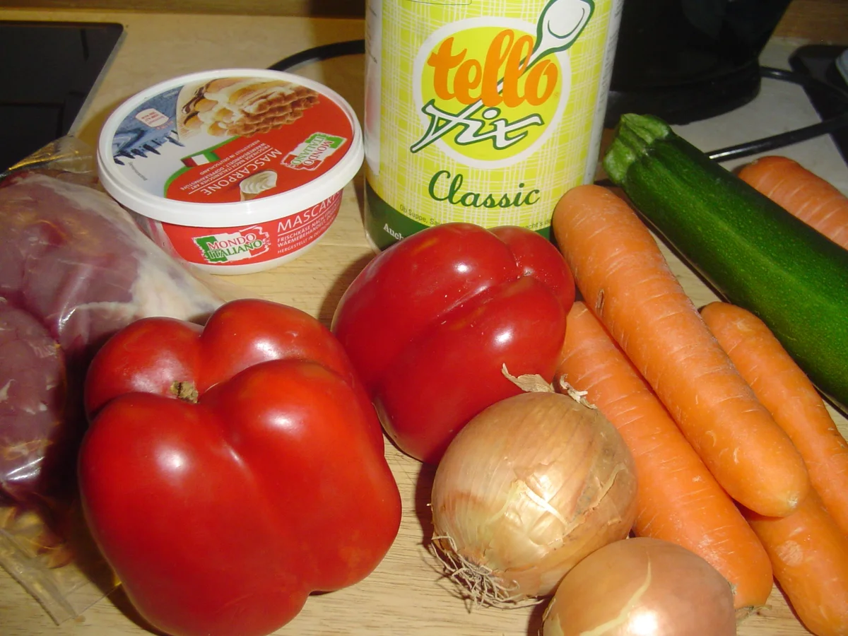 Rezept: Gemüse mit einer Mascarponesauce Bild Nr. 2628 Gemüse mit einer Mascarponesauce - Rezept - Bild Nr. 2628