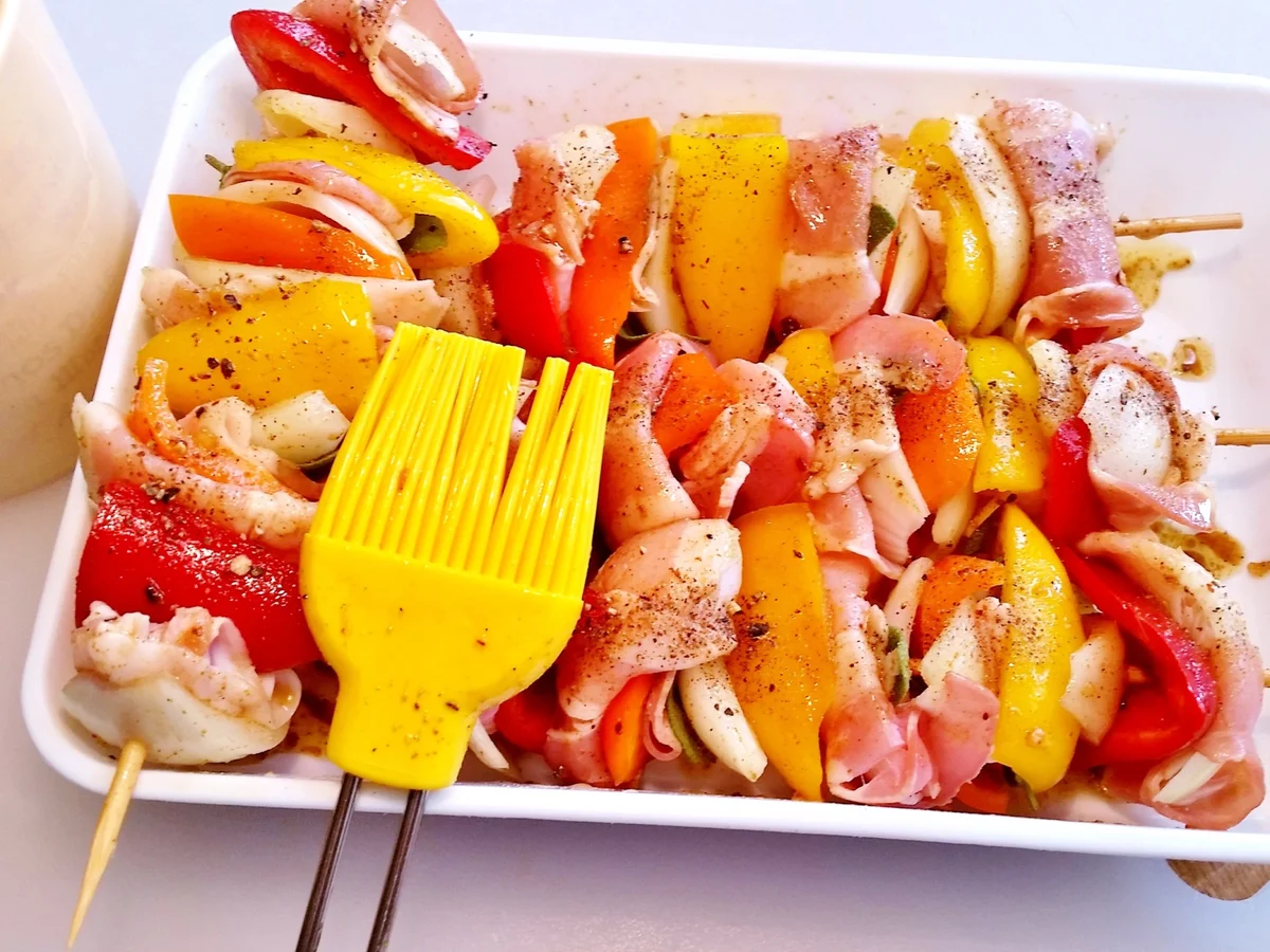 Aufgespießtes Gemüse ... - Rezept - Bild Nr. 2667