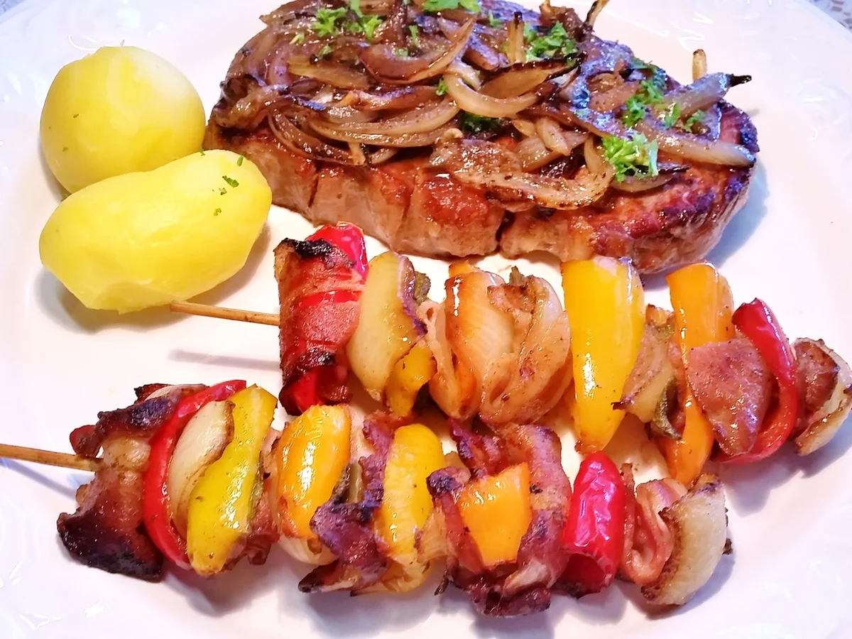 Aufgespießtes Gemüse ... - Rezept - Bild Nr. 2669