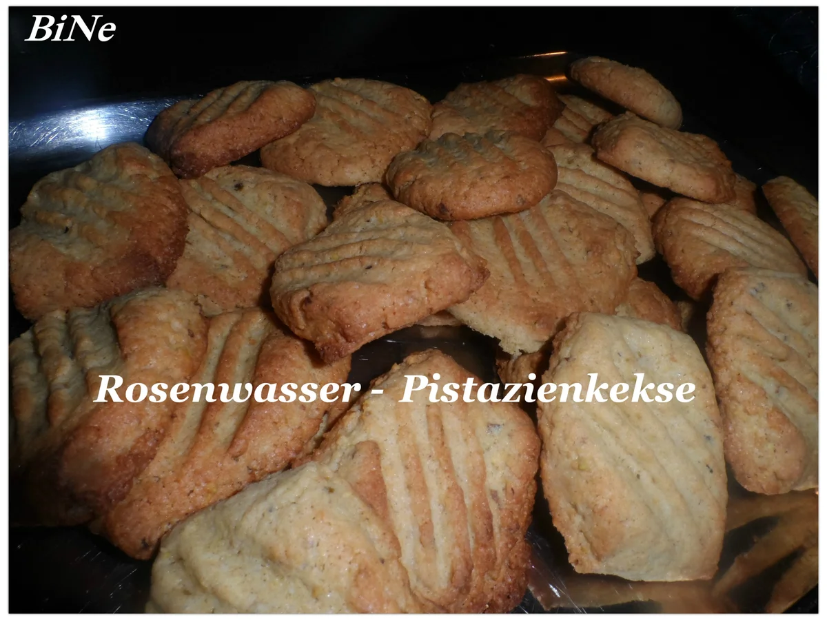 BiNe` S ROSENWASSER - PISTAZIENKEKSE - Rezept - Bild Nr. 2709