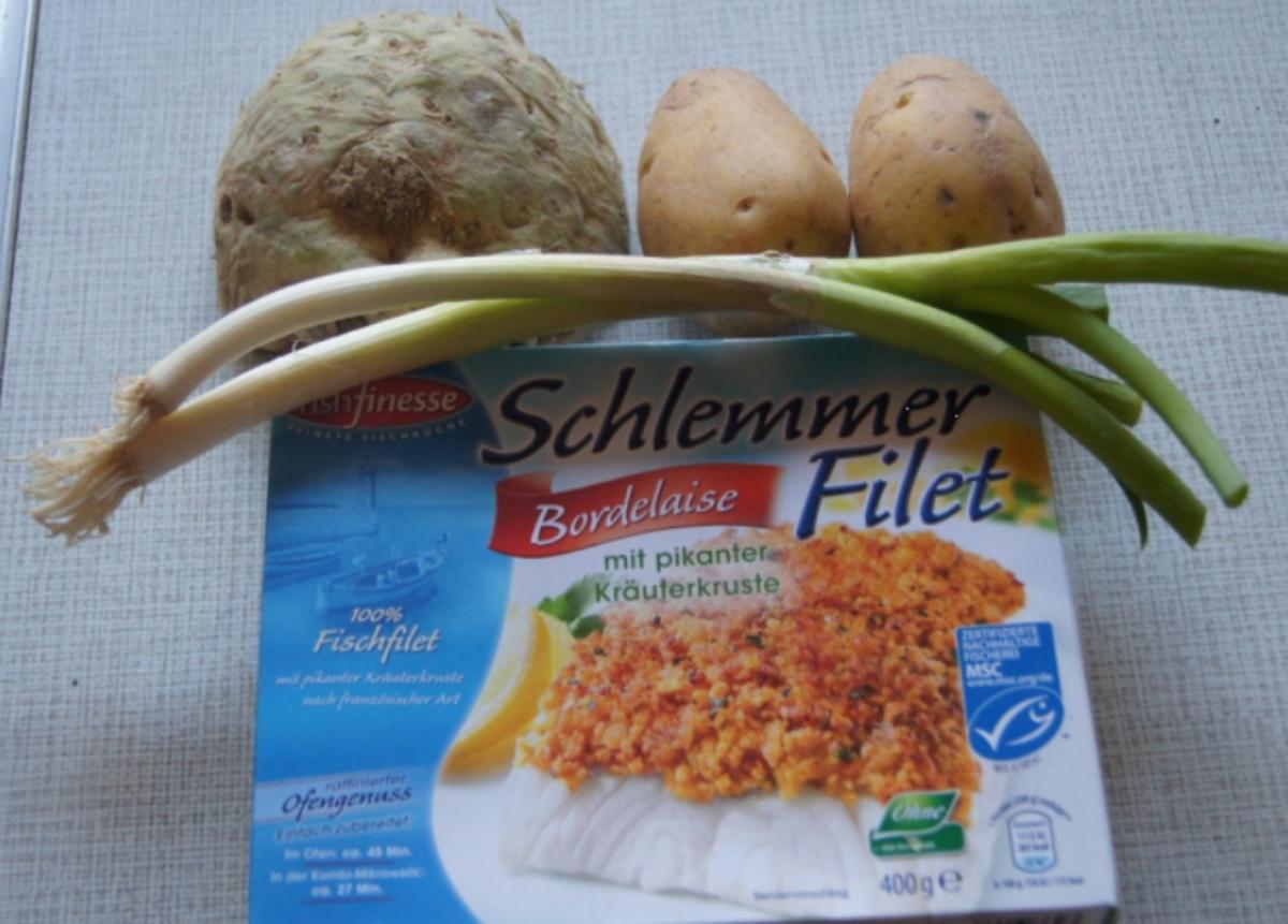 Schlemmerfilet mit Sellerie-Kartoffelstampf - Rezept - Bild Nr. 2727