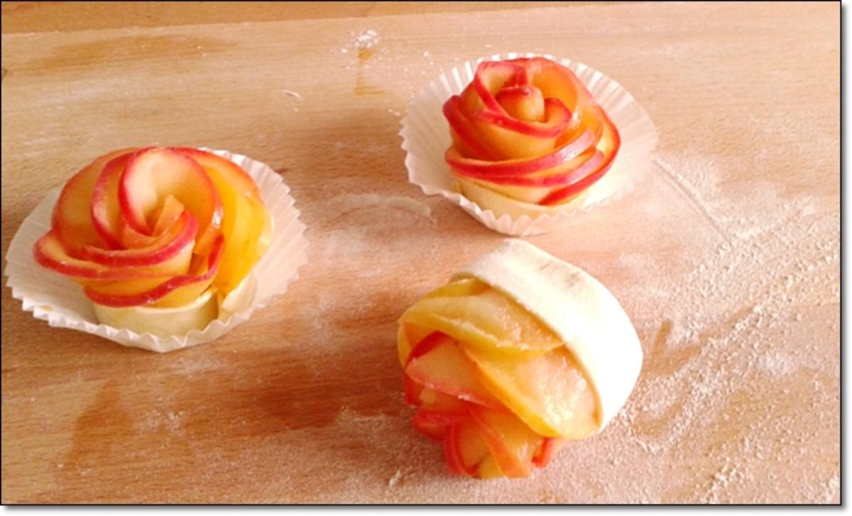 Apfel-Blätterteig-Rose - Rezept - Bild Nr. 2750