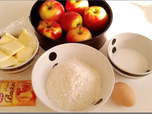 Apfelrosen Kuchen  mit Vanillecreme - Rezept - Bild Nr. 2752