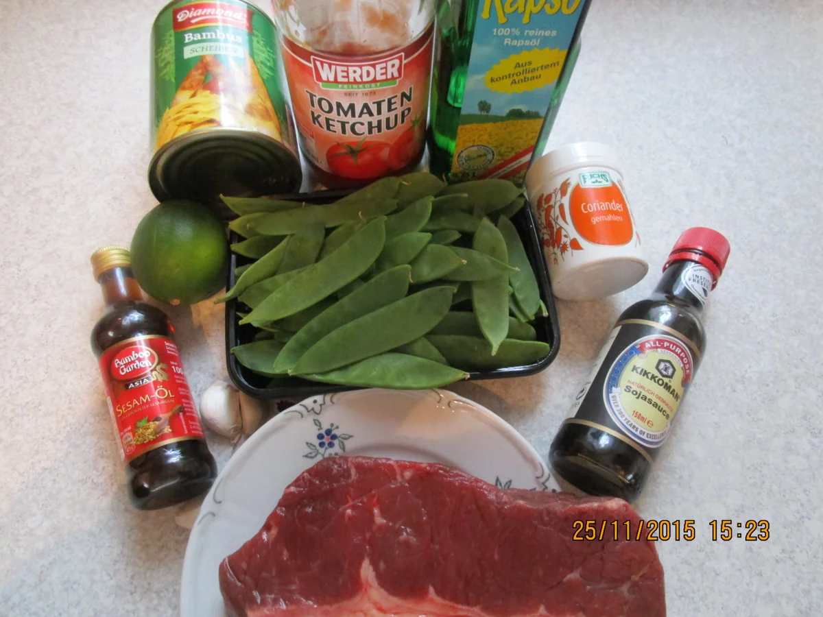 Asiatisch: Rindfleisch mit Bambussprossen - Rezept - Bild Nr. 2752